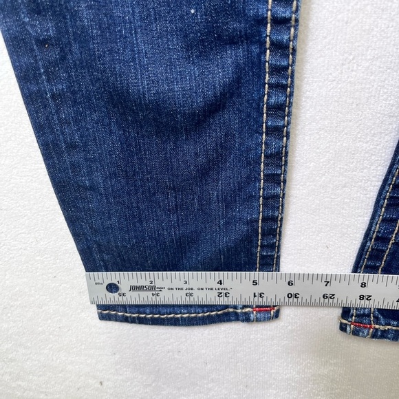 True Religion Workd Tour Skinny Jeans Womens 28 Denim Stretch Blue Cute 2251 - Picture 6 of 9
